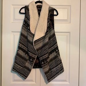 Sherpa lined vest